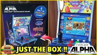 Evercade Alpha Megaman Edition Bartop Capcom Arcade - Just The Box (In Detail)