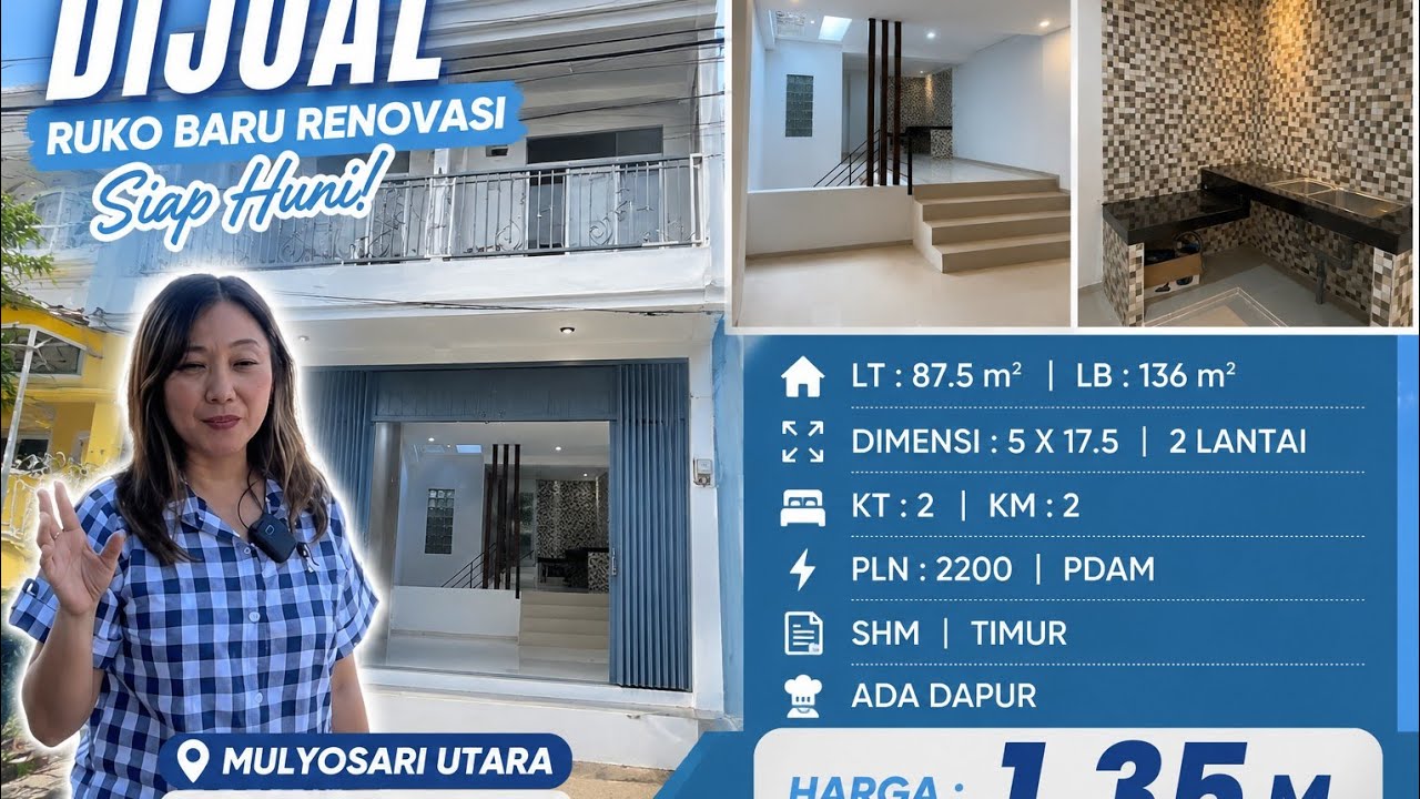 Ready-to-occupy shop house near Raya Mulyosari in North Mulyosari