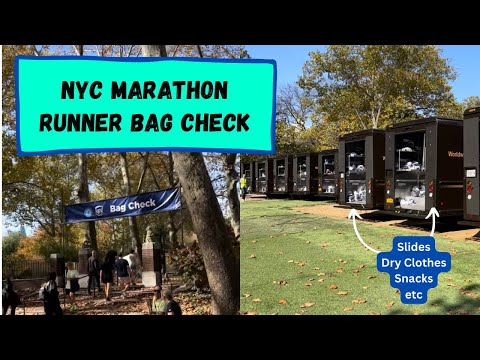 NYC Marathon Bag Check Process