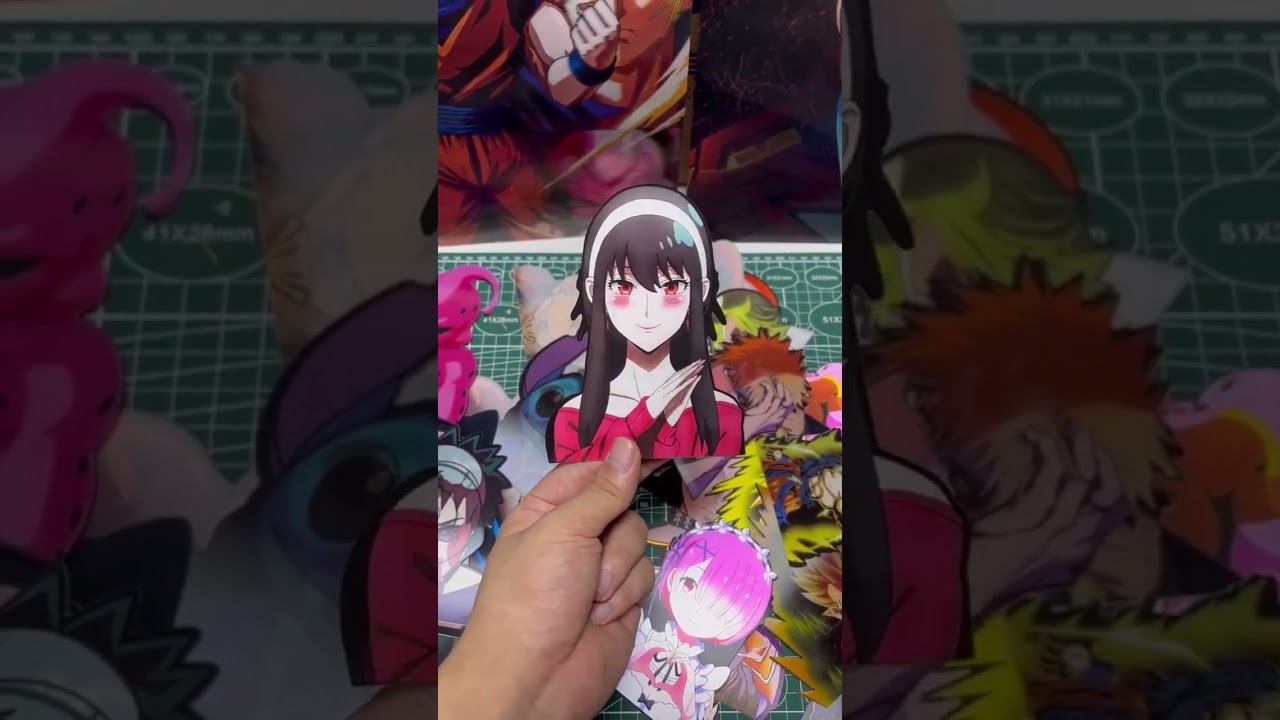 Yor Forger Spy X Family 3D Anime Motion Stickers Waterproof Decals for Cars Phone Laptop Refrigerat