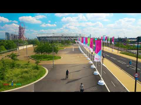 LONDON'S MOST BEAUTIFUL PUBLIC PARK TO VISIT, QUEEN ELIZABETH OLYMPIC PARK AMAZING DRONE VIEW ( UK )
