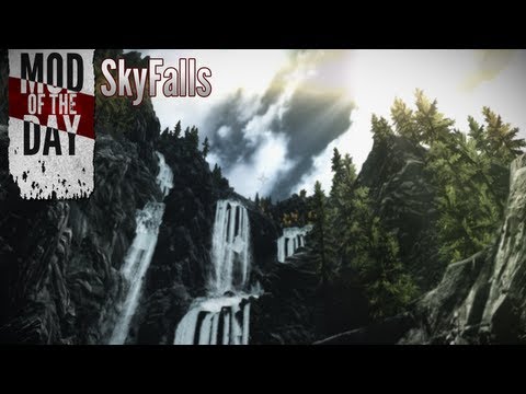 Skyrim Mod of the Day - Episode 240: SkyFalls - Animated Distant Waterfalls