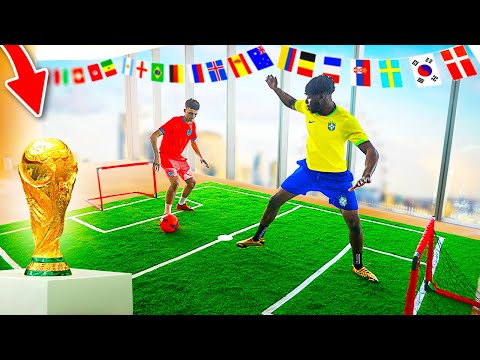 WORLD CUP 1vs1 FOOTBALL TOURNAMENT! (Futsal Skills & Goals)