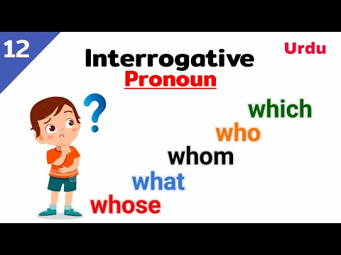 Interrogative pronoun | what are interrogative pronouns | interrogative pronoun in Urdu / in Hindi