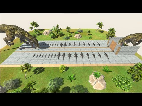 Escape from Deadly Mosasaurus - Animal Revolt Battle Simulator