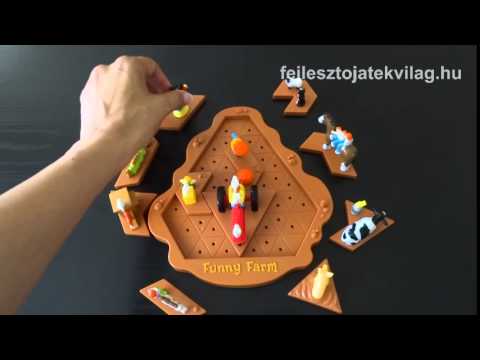 Popular Playthings játékszabály, Funny Farm, egyszemélyes logikai játék gyerekeknek, 8-99 év - Fejlesztő Játék Világ