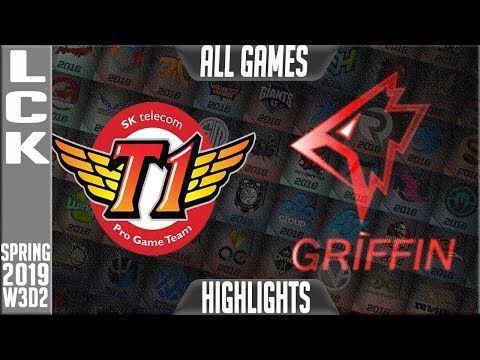 SKT vs GRF Highlights ALL GAMES | LCK Spring 2019 Week 3 Day 2 | SK Telecom T1 vs Griffin