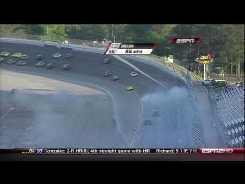 2010 NASCAR Talladega Nationwide Race Wreck with 5 Laps to go