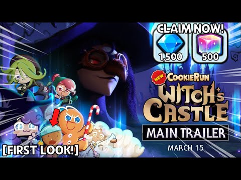 FREE Crystals & Rainbow Cubes to Claim! First Look at CookieRun: Witch's Castle!