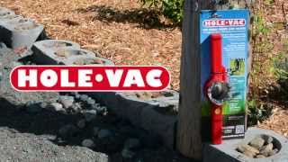 Turbo Charged Hole Digger Digging Holes With The HoleVac Vacuum Hole Digger