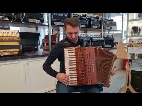 Brandoni Mod. 144 W Classic flaches Tremolo Klangprobe Akkordeon/Accordion