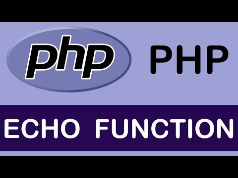 Php Tutorials In Hindi 8 Echo Function Syntax Statement