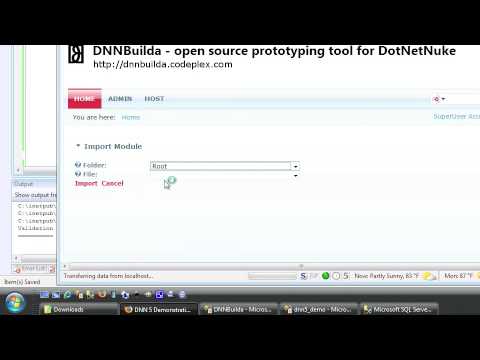DNNBuilda Demo 2 - Implementing IPortable