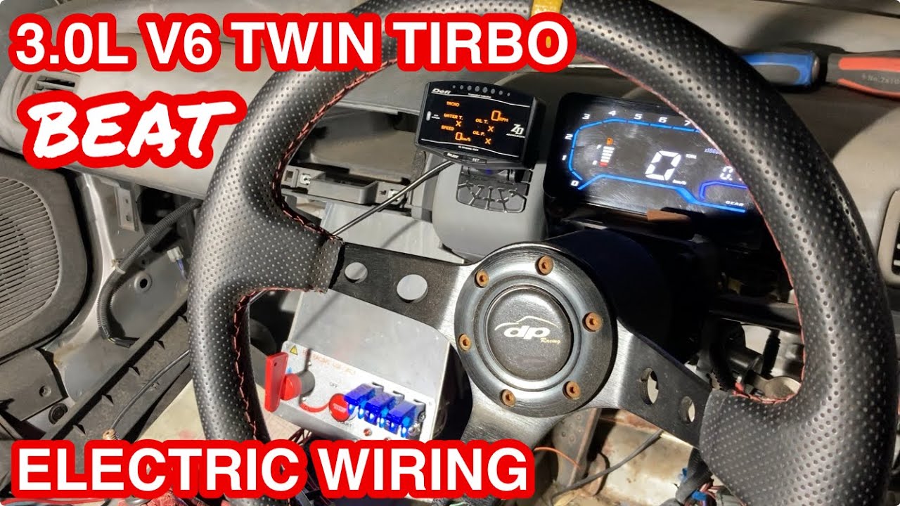 配線接続【#15】HONDA BEAT/ホンダ ビート/中華メーター/リレーユニット/フルコン/3.0L V6 TWIN TURBO/ツインターボ/J30A/ハーネス/