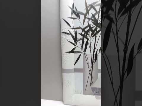 Миниатюра изображения товара Картина Декарт Абстракция черные цветы в серой вазе-2 8Л0443 (в раме)