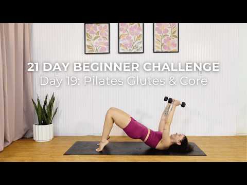 Day 19 | 20 min Pilates Glutes & Core Workout | Beginner Pilates | Sculpted From Scratch