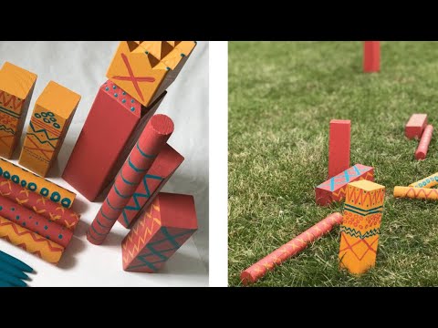 Personalise your Kubb game | How to use Indoor & Outdoor paint