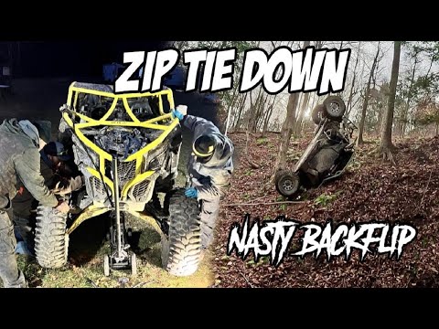 CAN AM X3 TAKES NASTY ROLLOVER AND MAJOR CARNAGE at Ben Franklin Range Private Ride