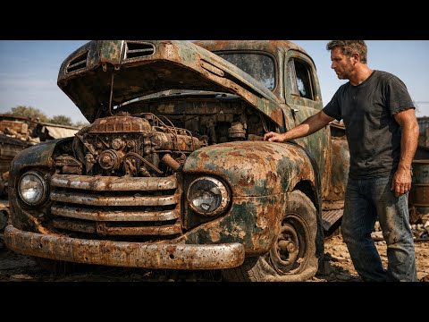 Thumbnail for ASMR Car Restoration! 1952 Ford Truck Full Rebuild From Forgotten Abandoned Truck to New by 1952 Ford