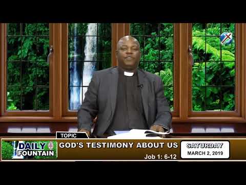 DAILY FOUNTAIN OF MARCH 2ND,  2019 -VE. MUSA ILIYA