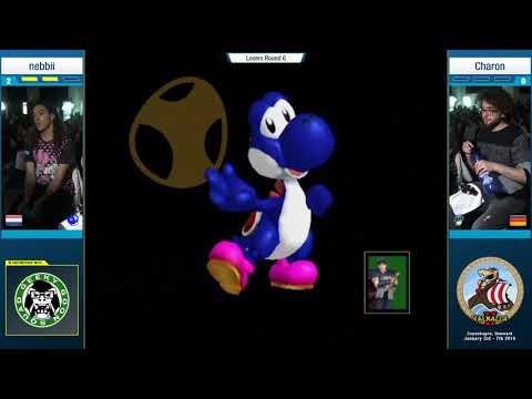 Valhalla II - nebbii (Yoshi) Vs. Charon (Marth) - Losers R6 - Melee Singles