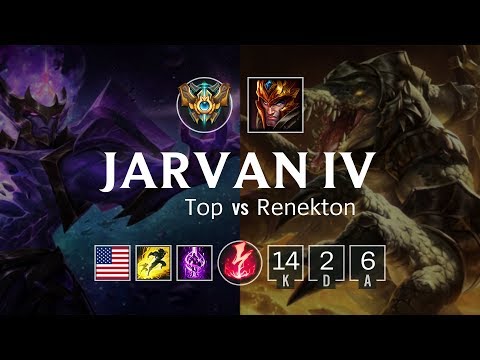 Jarvan IV Top vs Renekton - NA Challenger Patch 8.22