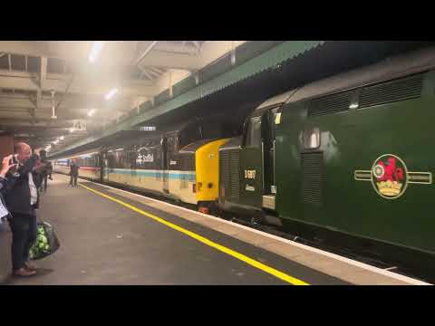 37521 + 37409 departing Shrewsbury on 1Z39 Cardiff Central - Crewe