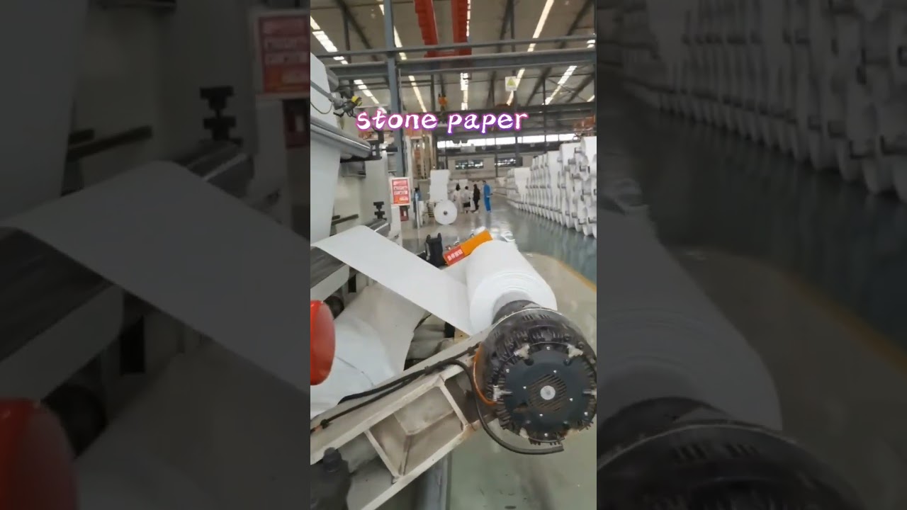 Stone paper production line from China#offsetprinting#waterproofpaper #stonepaper#stonepapernotebook