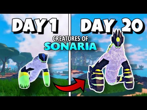 I Survived 20 DAYS as a ROCK CREATURE in Creatures of Sonaria