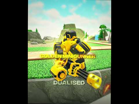 TDS Gatling Gun VS Golden Minigunner #towerdefensesimulator #tds