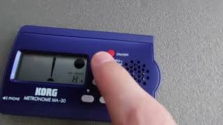Video thumbnail for Korg MA-30 Metronome | Test by Left Bass Fingers