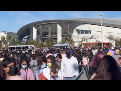 BTS REHEARSAL SOUND CHECK AT SOFI STADIUM |PTD PTD ON STAGE CONCERT #bts #sofistadium #btsconcert