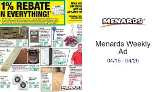 Menards Weekly Ad 04/16 - 04/26