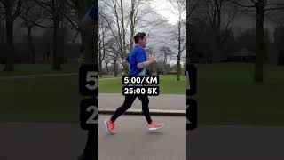 What 5K Paces Look Like #running #5k