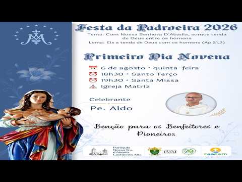1ºDIA DA NOVENA EM LOUVOR A NOSSA SENHORA DA ABADIA.