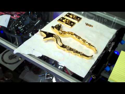 Hayabusa GSXR Sportbike 14k 24k Gold plating billet parts and clear covers