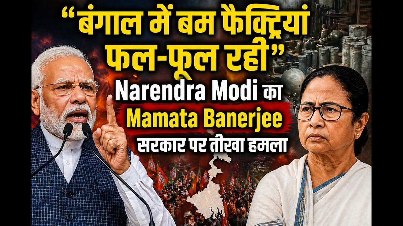 “बंगाल में बम फैक्ट्रियां फल-फूल रहीं”: Narendra Modi का Mamata Banerjee सरकार पर तीखा हमला