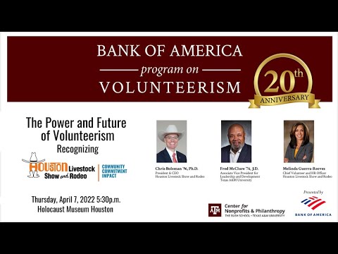 20th Anniversary Bank America Program on Volunteerism