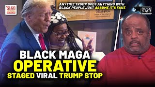 FAKE! Trump Viral Hug At Chick-fil-A With Black Woman COMPLETELY STAGED Event | Roland Martin