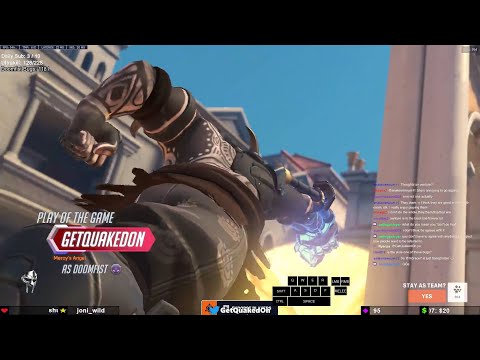 POTG! GetQuakedOn Doomfist OVERWATCH 2 GAMEPLAY SEASON 12 TOP 500