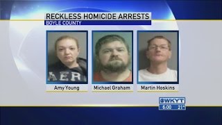 Body found in Boyle County; three people charged