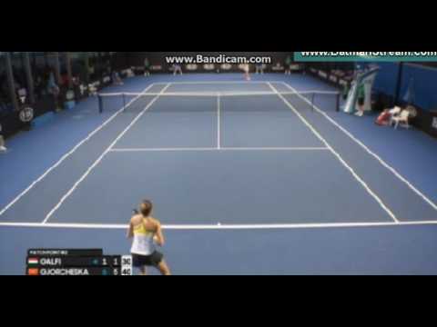 Lina Gjorceska 6:1, last set (Australian Open)