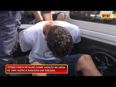 Vítima conta detalhes de assalto em porta de Banco 13 10 2020