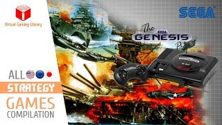 All SEGA Genesis/Mega Drive Strategy Games Compilation - Every Game (US/EU/JP/BR)