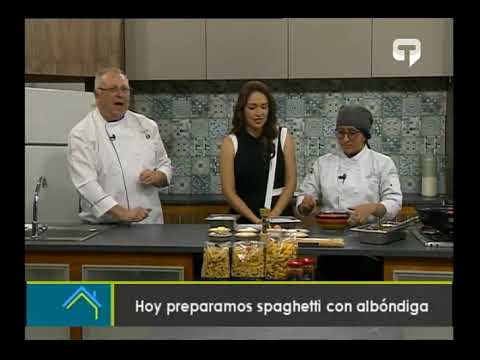 Hoy preparamos Spaghetti con albóndiga