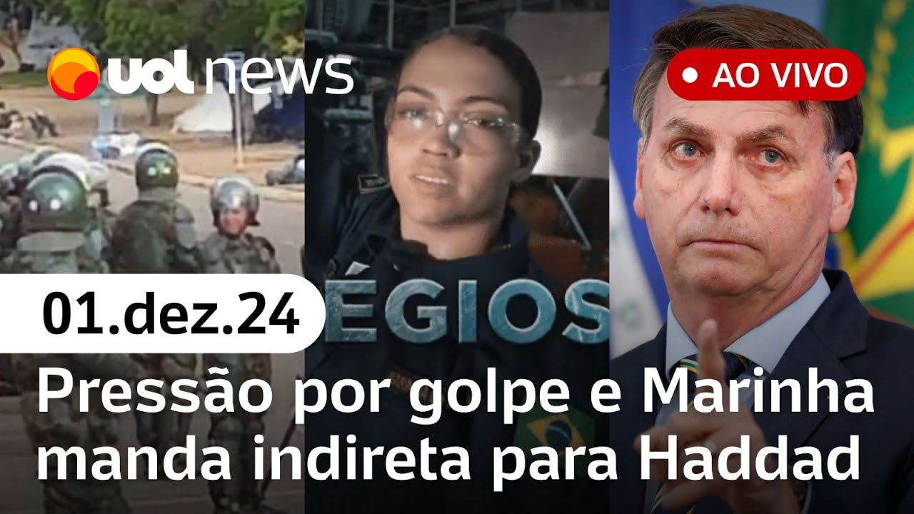 Marinha manda indireta para Haddad, investigações contra Bolsonaro; Dino se casa e+ UOL NEWS
