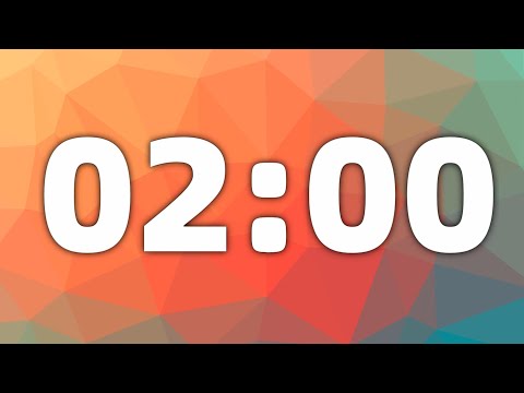 2 Minute Countdown  Timer  With Ticking Sound &Alarm Clock Sound.