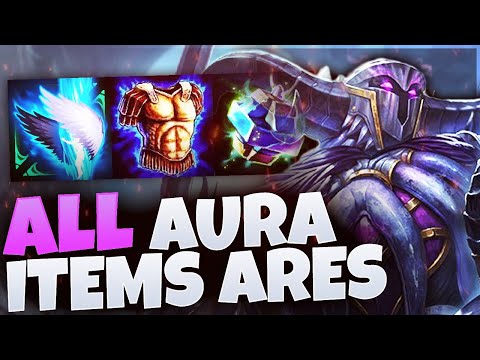 Building ALL AURA ITEMS I CAN ON ARES! - Grandmasters Ranked Joust - Smite