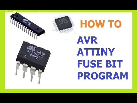 How To Program ATMEGA 8,16,328 Attiny and Fuse Bit Video