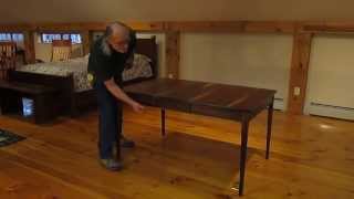Bob Gasperetti&#39;s Dining Table with Leaves Stored Inside